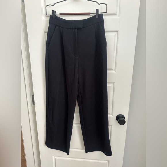 OAK + FORT Elegant Black Wide Leg Trousers - Picture 1 of 5